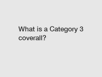 What is a Category 3 coverall?