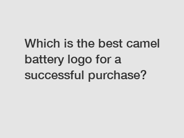 Which is the best camel battery logo for a successful purchase?