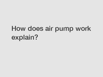 How does air pump work explain?