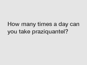 How many times a day can you take praziquantel?