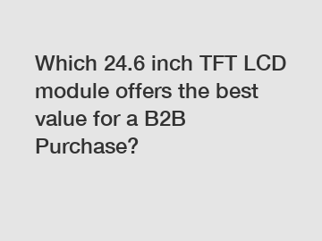 Which 24.6 inch TFT LCD module offers the best value for a B2B Purchase?