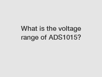 What is the voltage range of ADS1015?
