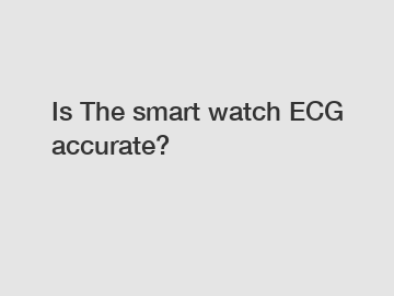 Is The smart watch ECG accurate?
