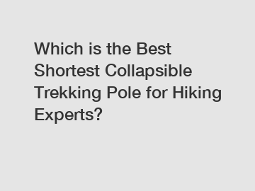 Which is the Best Shortest Collapsible Trekking Pole for Hiking Experts?