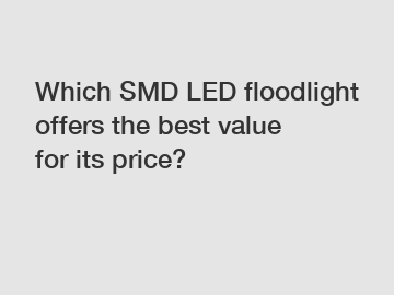 Which SMD LED floodlight offers the best value for its price?