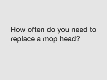 How often do you need to replace a mop head?