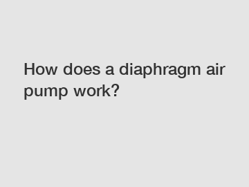 How does a diaphragm air pump work?